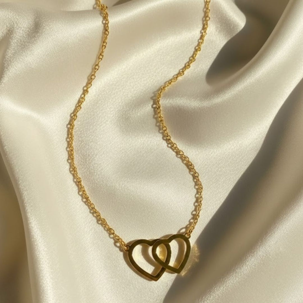 Two Hearts Pendant Necklace