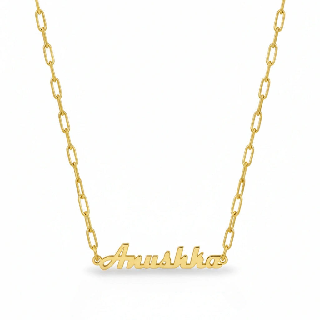 Gold-Plated Custom Name Necklace