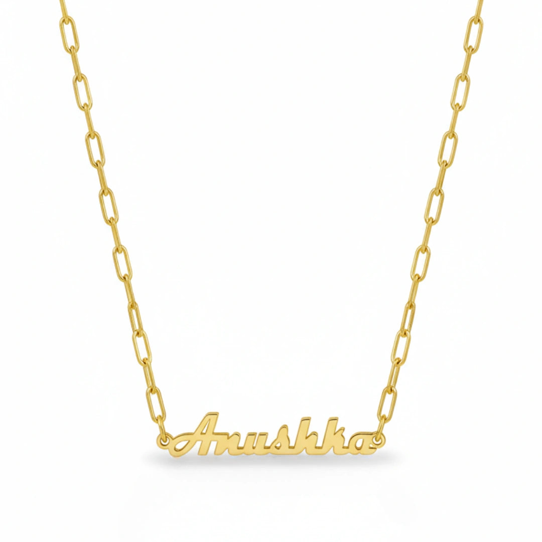 Gold-Plated Custom Name Necklace