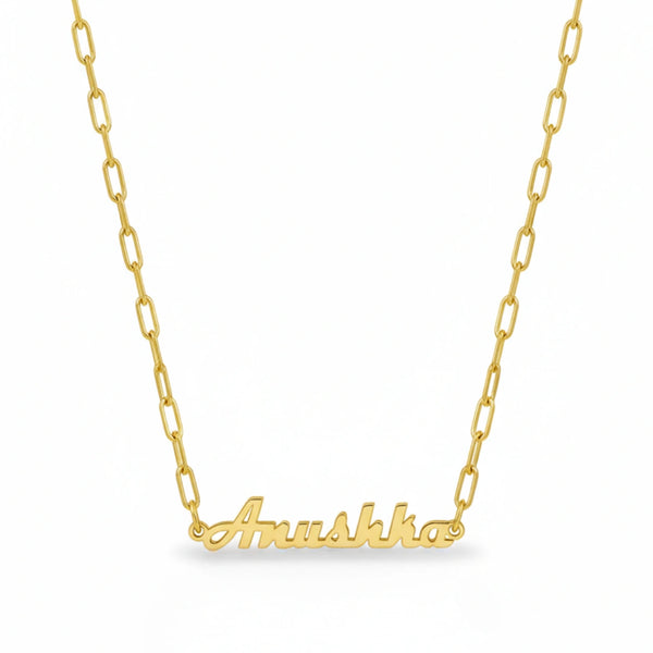 Gold-Plated Custom Name Necklace