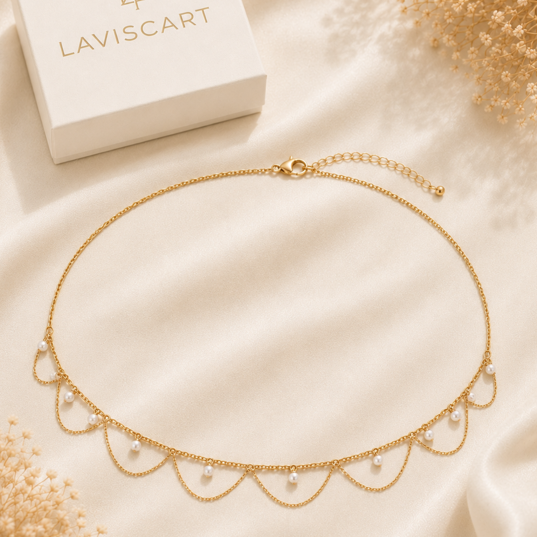 Pearl Drape Waist Chain