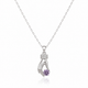 Ava Purple Zircon Diamond Necklace