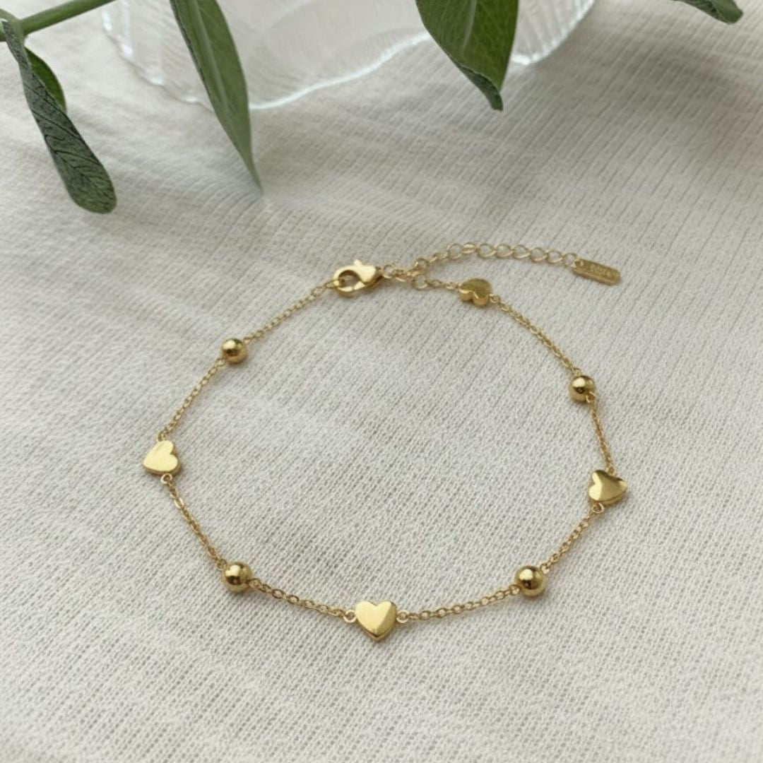 Light & Shadow Hearts Bracelet