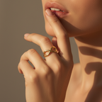 Eternal love ring - 18k gold ( demi fine )