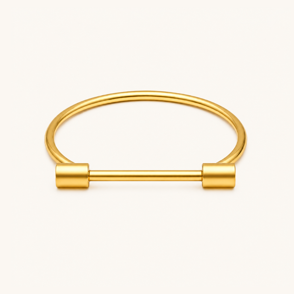 Sleek Bar Kada - 18k Gold (Demi Fine)