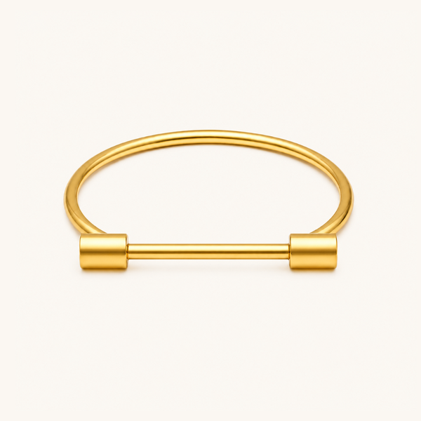 Sleek Bar Kada - 18k Gold (Demi Fine)