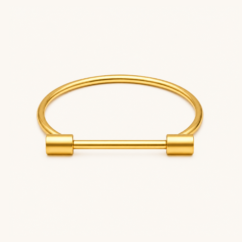 Sleek Bar Kada - 18k Gold (Demi Fine)