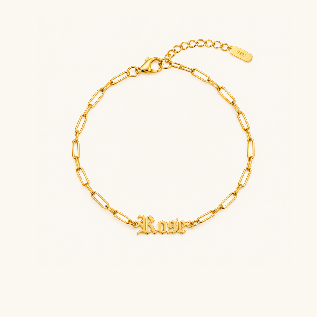 Old English Name Bracelet