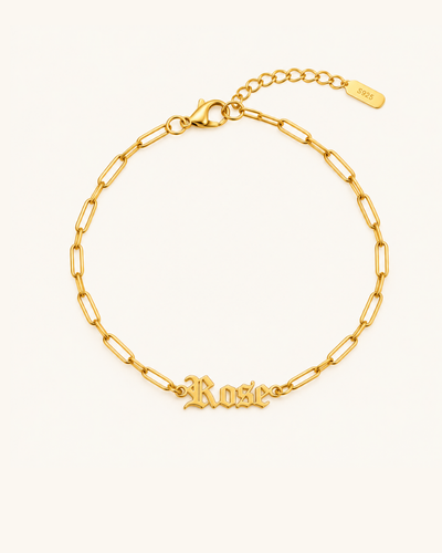 Old English Name Bracelet