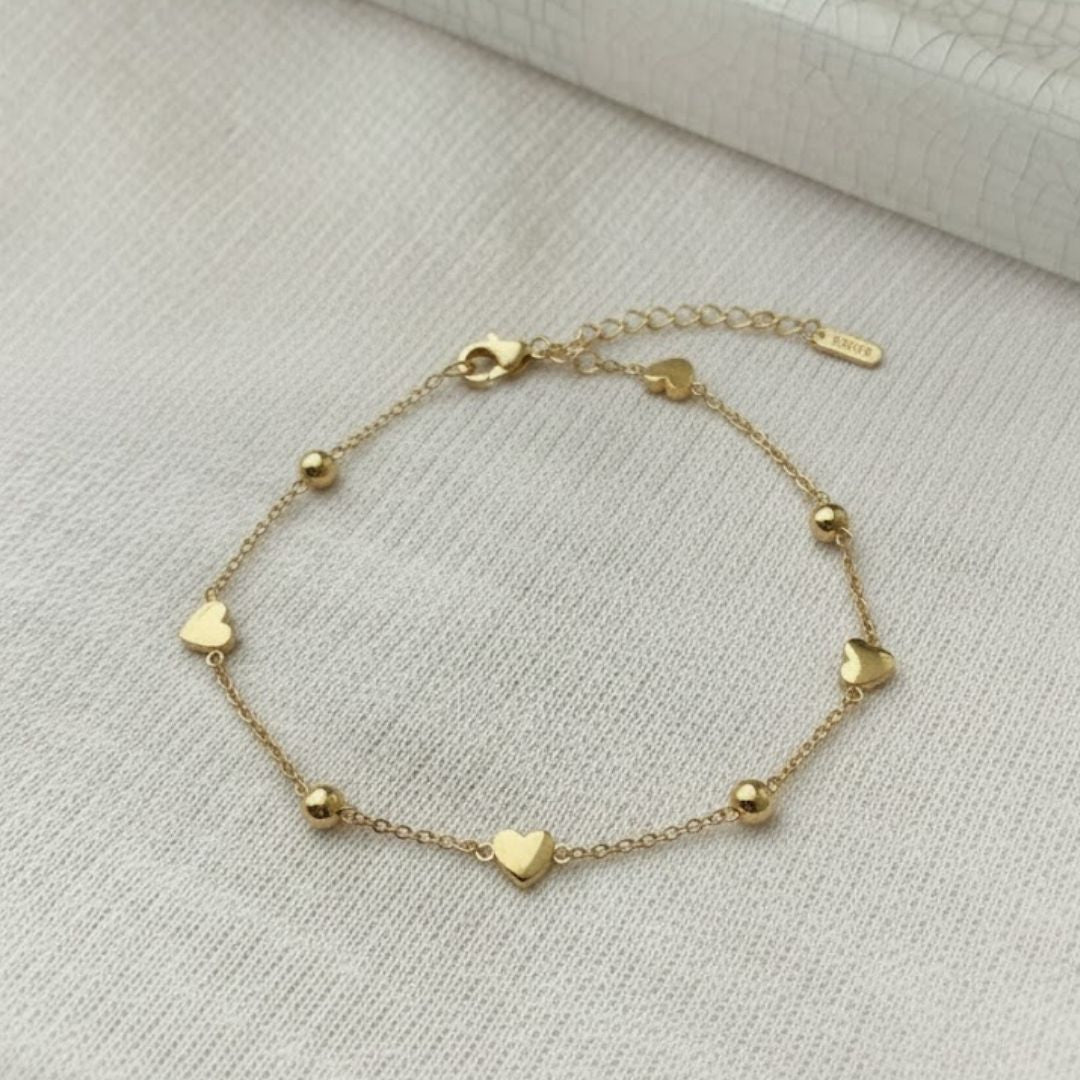 Light & Shadow Hearts Bracelet