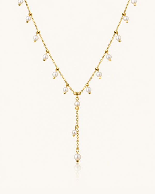 Trendy Dangling Pearl Necklace