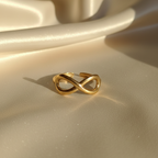 Eternal love ring - 18k gold ( demi fine )