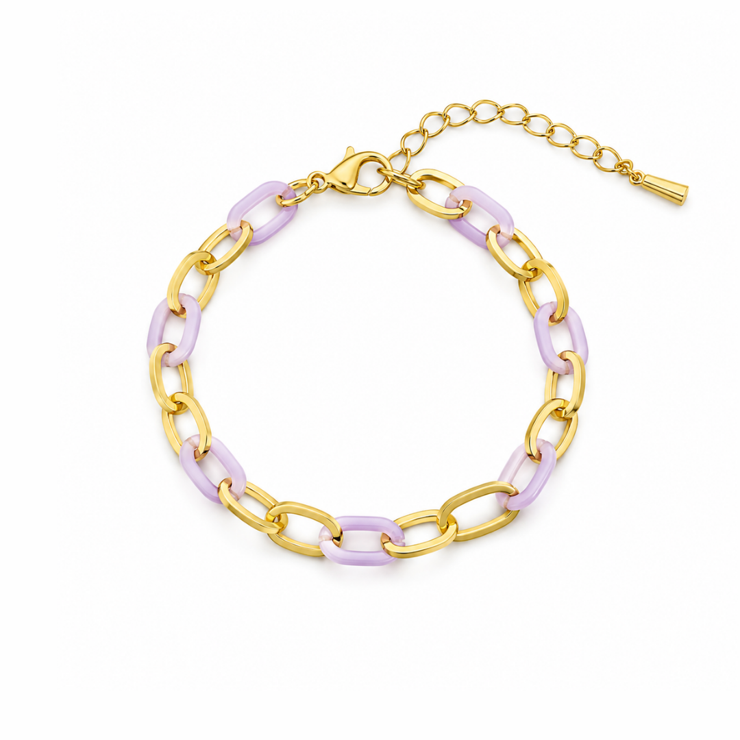 18K Gold Plated Elegance pink Bracelet
