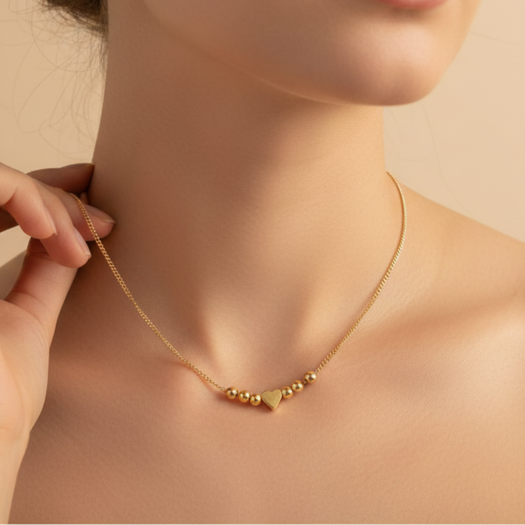 Tiny Heart Bead Waist Chain