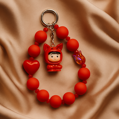 Red Gothic Mobile Charm