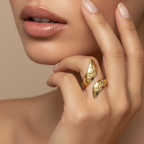 Golden Leaf ring - 18k Gold (Demi Fine)