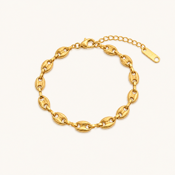 Oval Link bracelet - 18k Gold (Demi Fine)