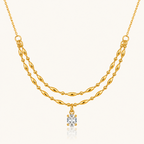 Zircon Muse Necklace - 18K Gold (Demi Fine)