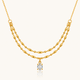 Zircon Muse Necklace - 18K Gold (Demi Fine)