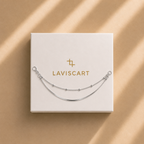 Silver Layered Anklet
