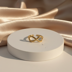 Eternal love ring - 18k gold ( demi fine )