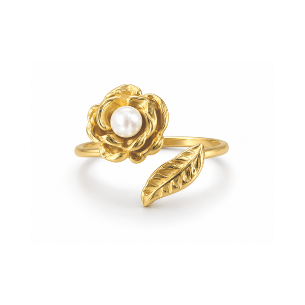 Rosy Foliage Ring