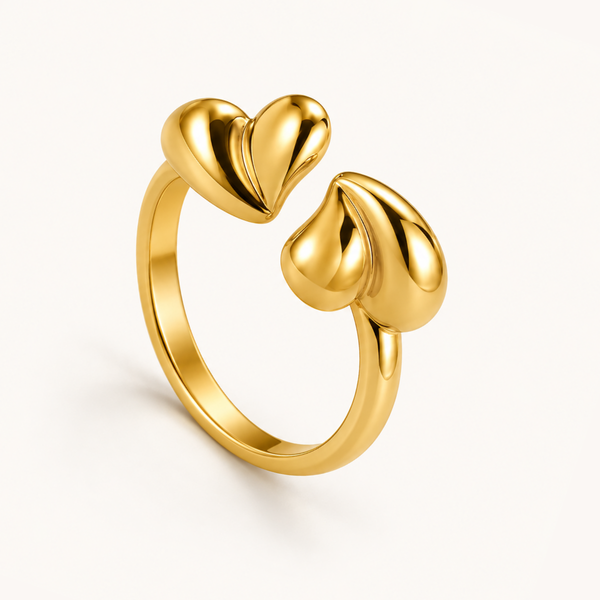 Twin Petal Ring - 18k Gold (Demi Fine)