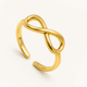 Eternal love ring - 18k gold ( demi fine )