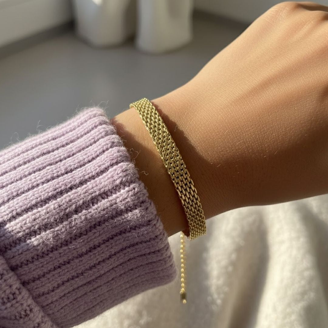 Bold Golden Bracelet