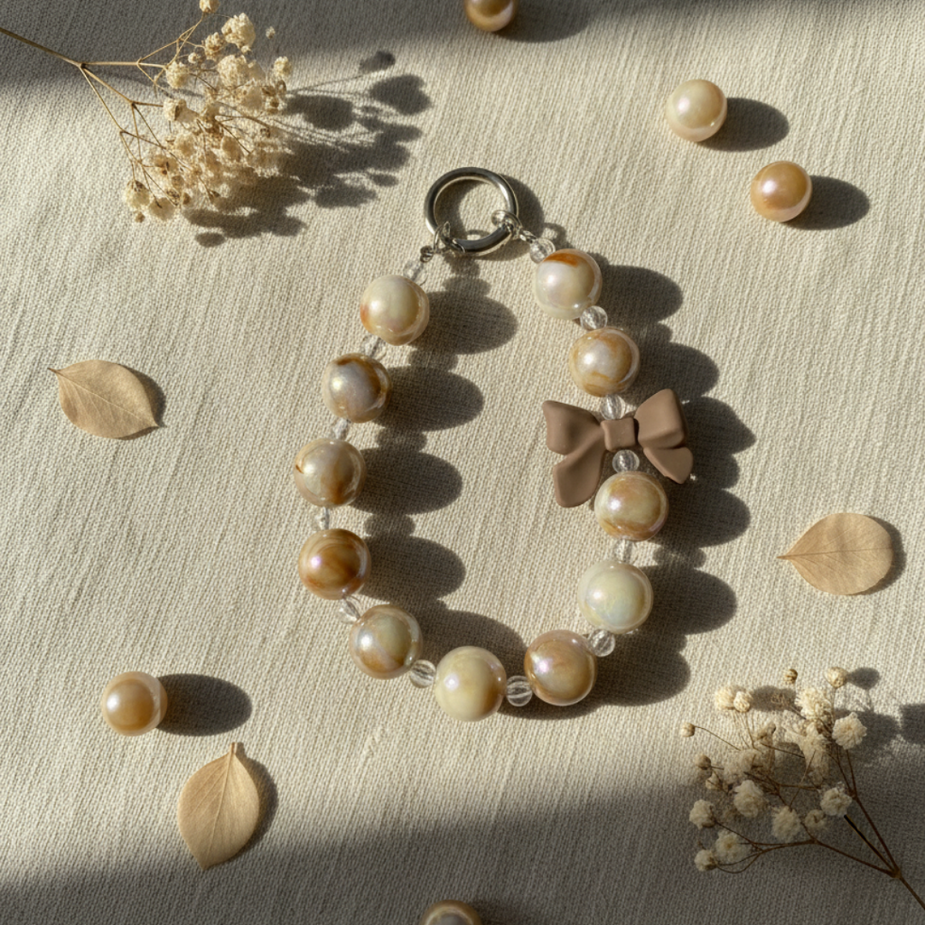 Classic Pearl Bow Charm