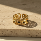 Golden Sun Ring - 18k Gold (Demi Fine)