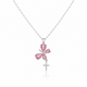 Classic Pink Zircon Elegance Necklace