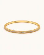 Diamond Edge Kada - 18k Gold (Demi Fine)