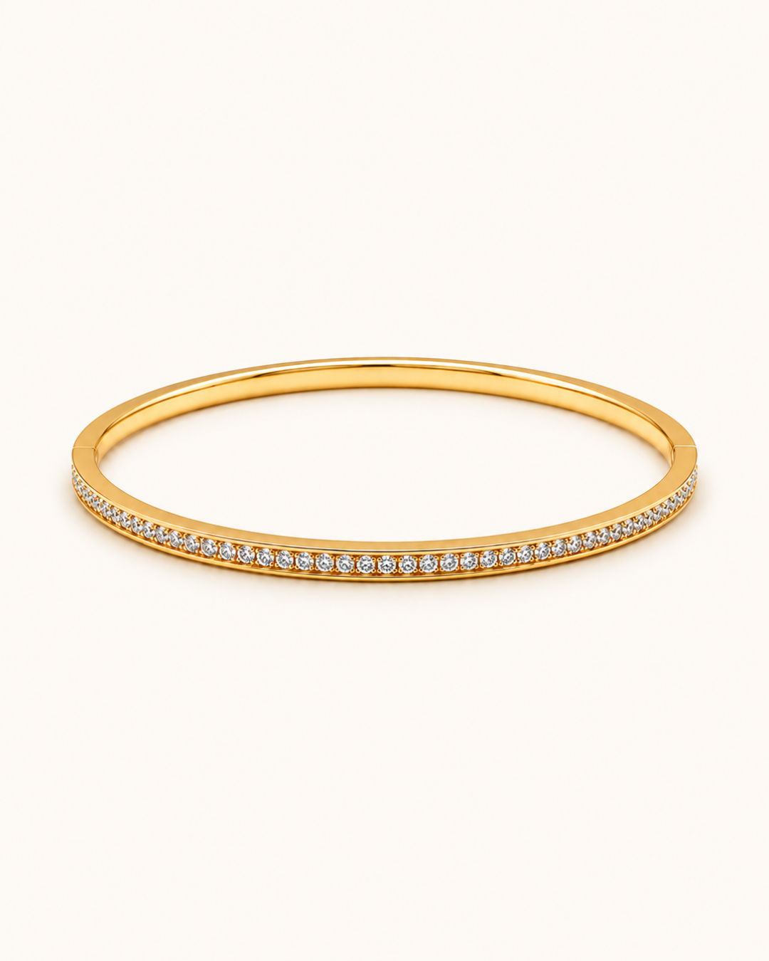 Diamond Edge Kada - 18k Gold (Demi Fine)