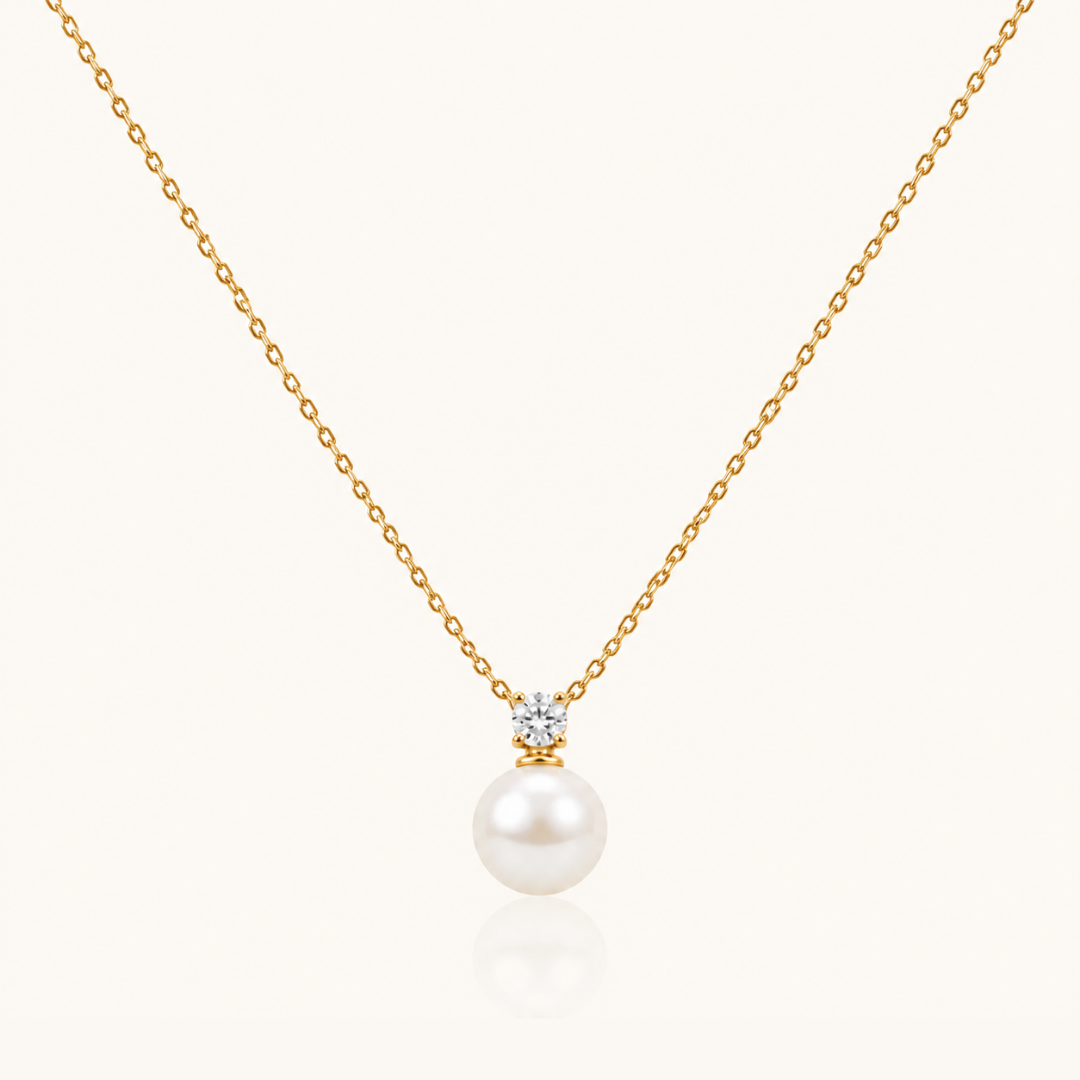 Pearl Grace Necklace - 18K Gold (Demi Fine)