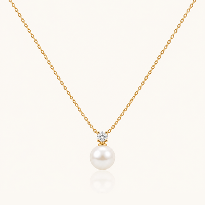 Pearl Grace Necklace - 18K Gold (Demi Fine)