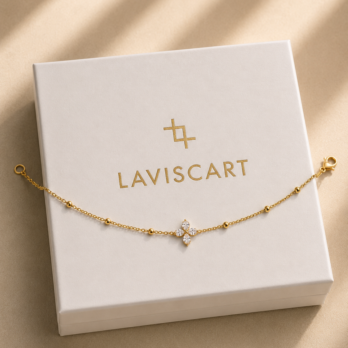 Crystal Flower Anklet