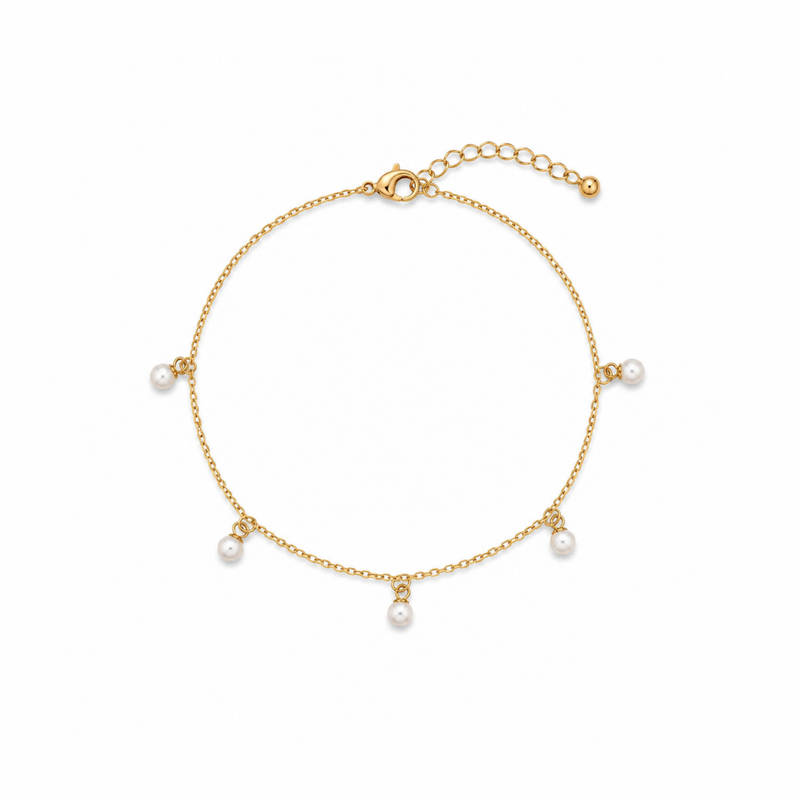 Pearl Drop Minimalist Bracelet