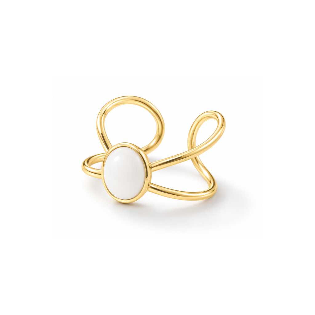 Twin Loop Elegance Ring