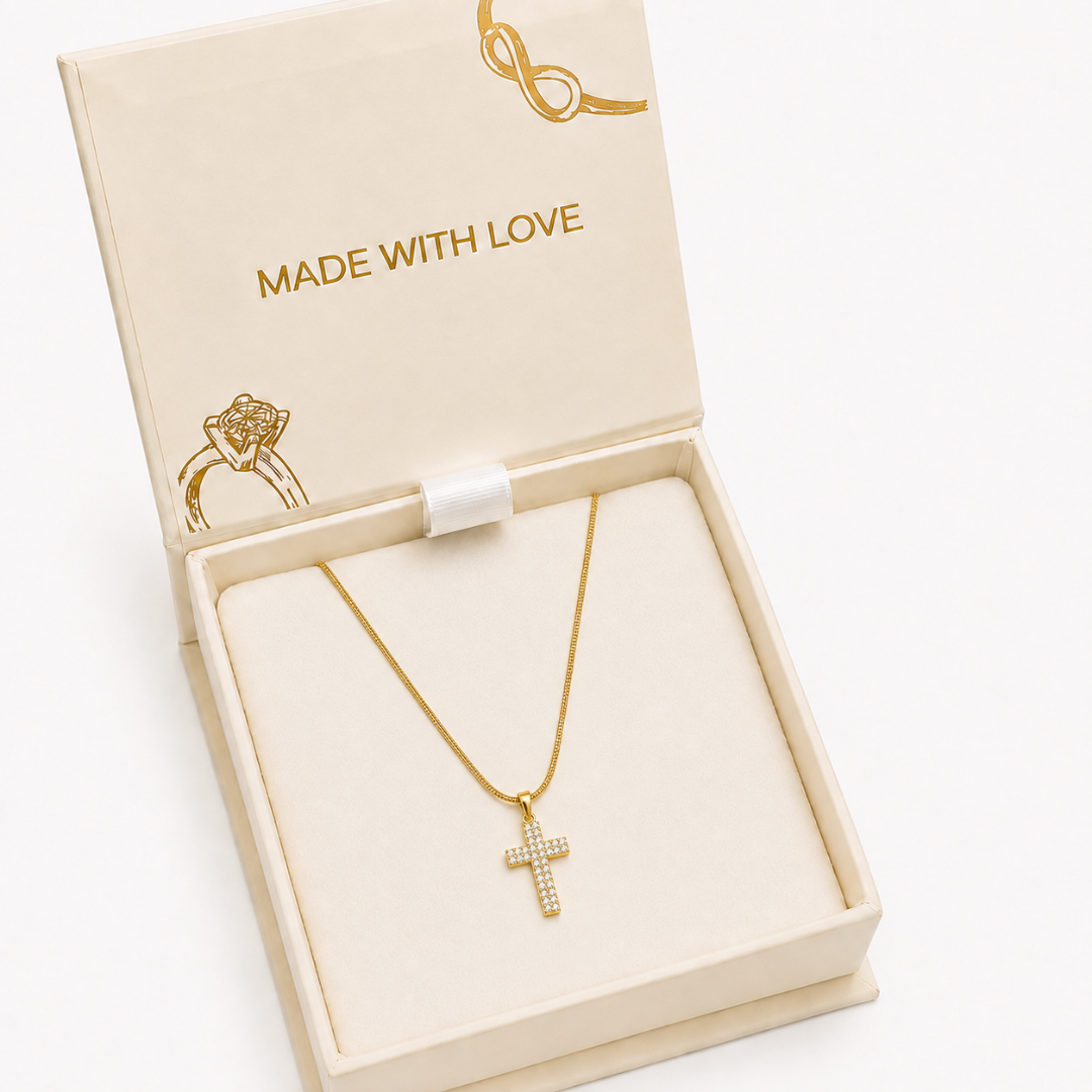 Divine Spark Cross Necklace