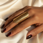 Golden Shield Ring - 18k Gold (Demi Fine)