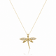 Dragonfly Zircon Diamond Necklace
