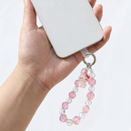 Pink Crystal Mobile Charm