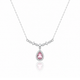 Droplet Style Zircon Diamond Necklace