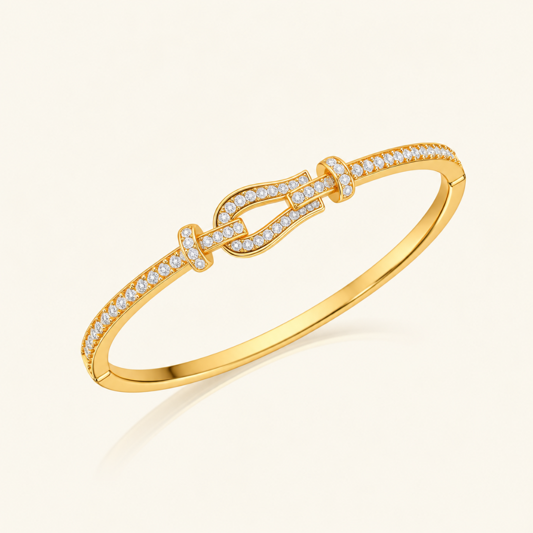 Lustre Loop Kada - 18k Gold ( Demi Fine )