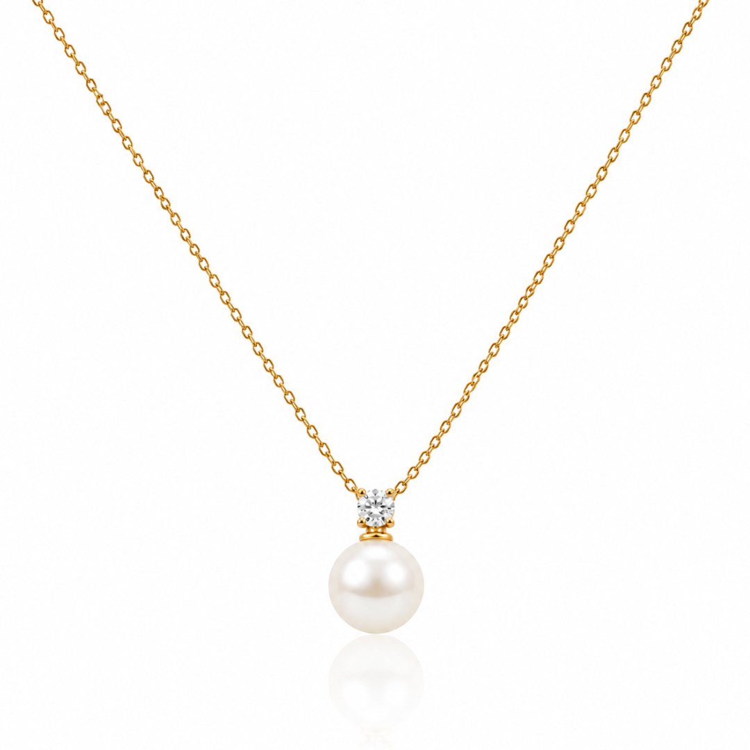 Pearl Grace Necklace - 18K Gold (Demi Fine)