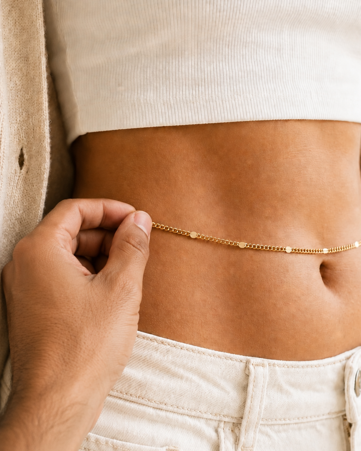 Obsidian Luxe Waist Chain