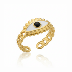 Nazar Link ring - 18k Gold (Demi Fine)