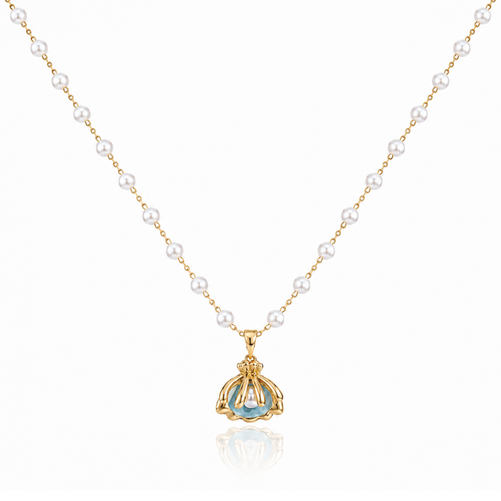 Pearl Ocean Bloom Necklace