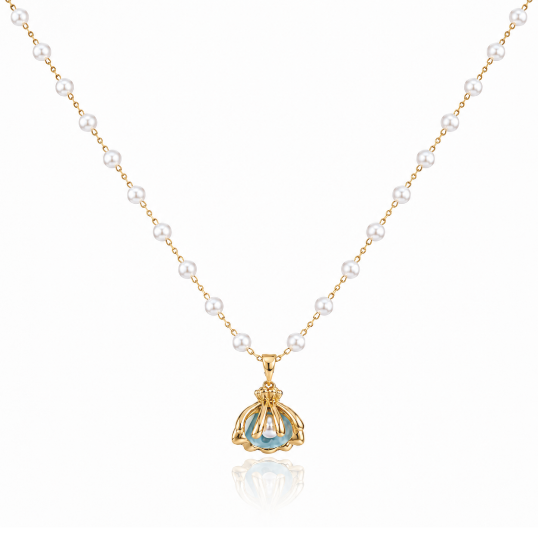 Pearl Ocean Bloom Necklace
